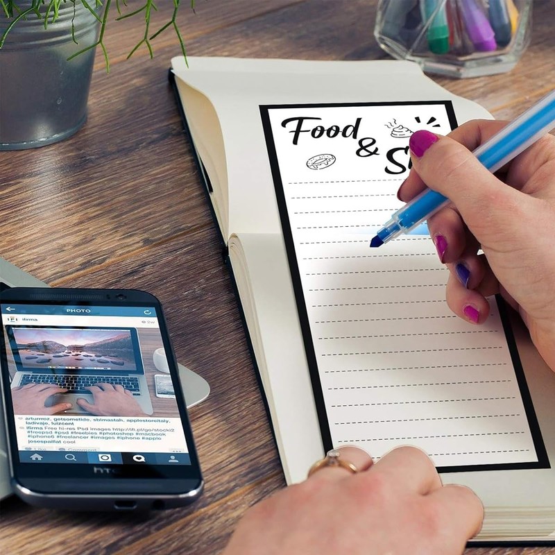 AIMALL 4 PCS Magnetic Notepad for Refrigerator – Tear-Off Memo