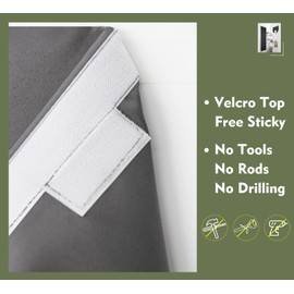 PI Blackout French Door Curtain, Privacy Thermal Insulated Curtain for Glass/Front/Sliding/Patio Door, 1 Panel (W26XL68, Dark Grey)