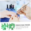 Vaguelly 3 Boxes Patrick Day Nail Art Charms Clover Nail