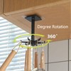 HREDZEO Rotating Folding Hook,4 Pcs 360°Rotating Folding Hook Kitchen Hole-Free