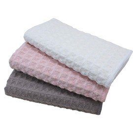 Microfiber Cleaning Cloths, Strong Water Absorption, Quick Drying, Dust Cloths, Dishes, Windows, Mirrors, Kitchen Towels, Counters, Waffle Style, 3 pcs 11.8 x 11.8 in. (30 x 30 cm)