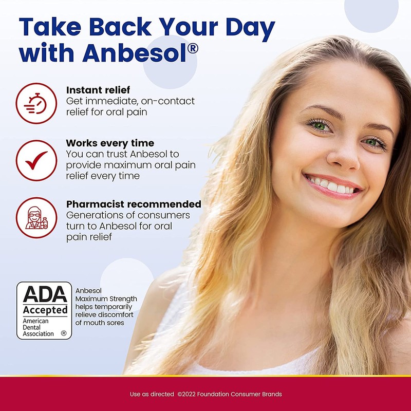 Anbesol Gel Maximum Strength 0.33 oz (Pack of 10)