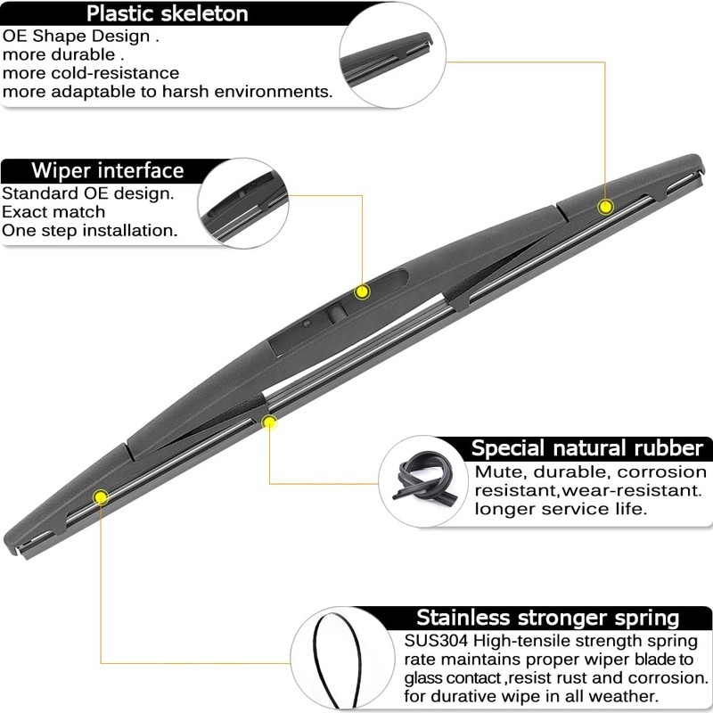 AUTOBOO 26"+22" Windshield Wipers Blades Replacement for Honda Pilot 2023