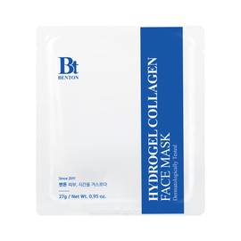 BENTON Hydrogel Collagen Face Mask 4EA– Low Molecular Collagen for Deep Absorption – Breathable Micro-Hole Sheet – Hydrating & Firming Korean Skin Care
