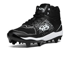 Boombah Viper Pureknit Men's Molded Molded Cleat Mid - Status - Black/White - Size 7