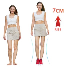 GURGER Women's Wedge Heel Trainers Breathable Lightweight Platform Trainers, red