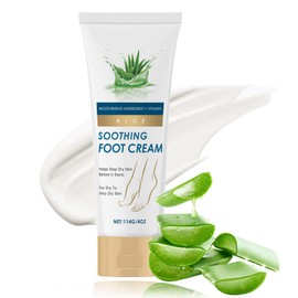 Soleneva Hornhautentferner Creme für sehr Trockene und Raue Haut, Feuchtigkeitsspendende Fußcreme mit Aloe Vera und Vitamin E, Schrundensalbe Repariert hornhaut für Füße, Beruhigende Fußpflege, 131ml
