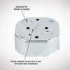 Westinghouse 0110000 Saf-T-Brace for Ceiling Fans, 3 Teeth, Twist and