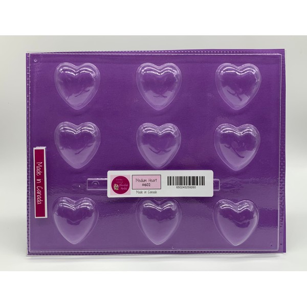 CANDISLE Chocolate Mold – Medium Heart Shaped, Homemade Candy bar