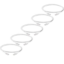 trueCABLE Cat6 Component Rated Patch Cable, Unshielded U/UTP, CM Rated, UL Listed, PoE++, 28AWG 4/PR, White, 5ft, 5 Pack