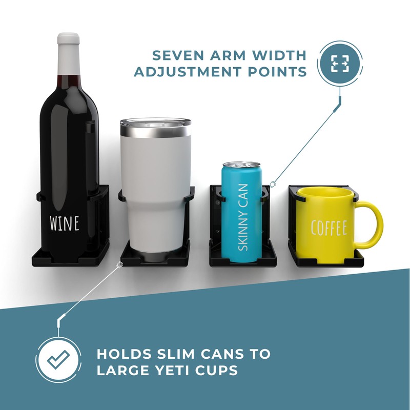 Manufacturers' Select ITC Black Adjustable RV and Boat Drink Holder