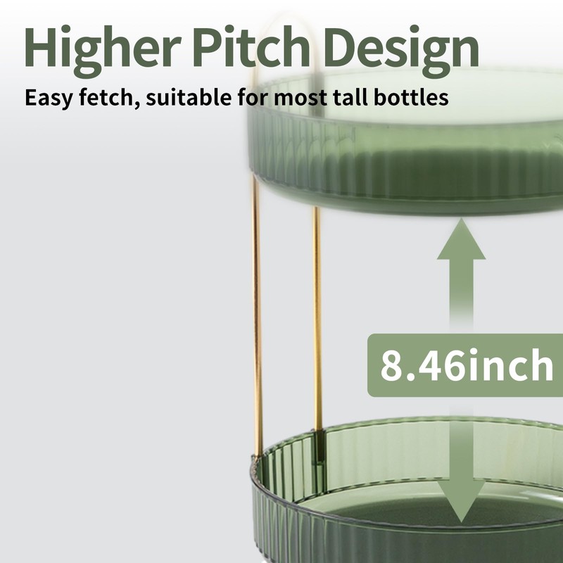 Asayuee 360 Rotating Perfume Organizer,3 Tier Large Capacity Make Up