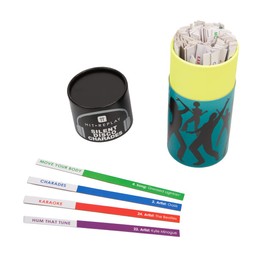 Talking Tables Silent Disco Music Game | Dipsticks Charades Games for Kids and Adults | Dancing, Singing, Acting Ideas Whole Family, Stocking Filler, House Party, 13+, REPLAY-SILENTCHAR