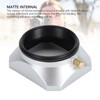 52mm Lens Hood, Retro Silver Square Lens Hood Shade for