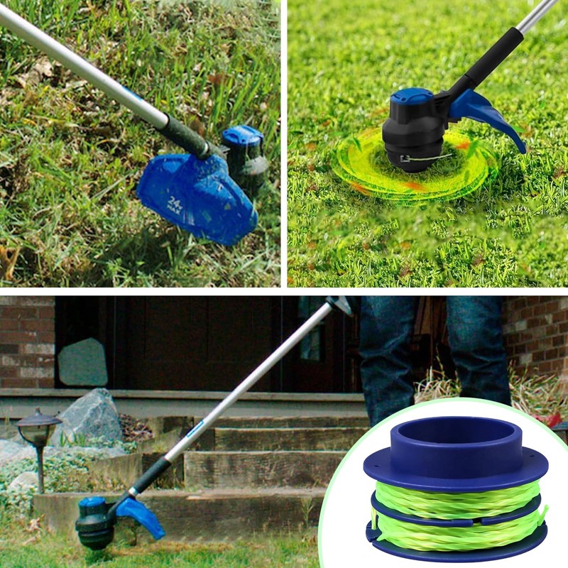 KLS124-03 Dual-line Spool 0.080'' 20Ft Compatible with Kobalt 24-Volt KST