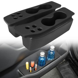 JOYTUTUS Door Cup Holder Insert, Compatible with F150 2021-2024 Cup Holder Insert Accessories, Foam Water Cup Holder Door Panel Left & Right
