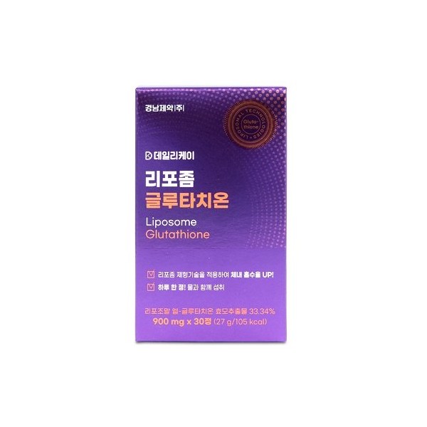 Kyungnam Pharmaceutical liposomal glutathione tablets 1 box (1 month supply), none / 경남제약 리포좀 글루타치온정 1박스 (1개월분), 없음