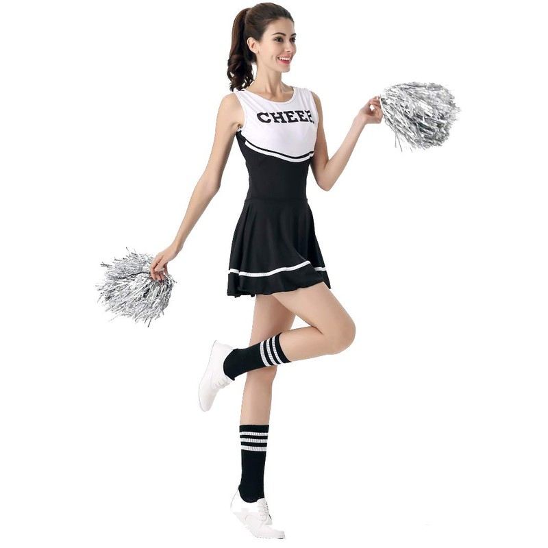 ThreeH Disfraz de animadora Disfraces Uniforme musical de mujer Traje