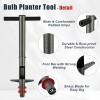 Nicecho Bulb Weed Planter with 33.5" Long Handle Tools for