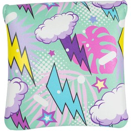 Noonan Golf Putter Cover | Magnetic Mallet Golf Club Cover | Fleece Lined & Water Resistant | Fun, Creative & Unique Headcover Designs | Golf Accessories for Men & Women (Da Bomb, Mallet)