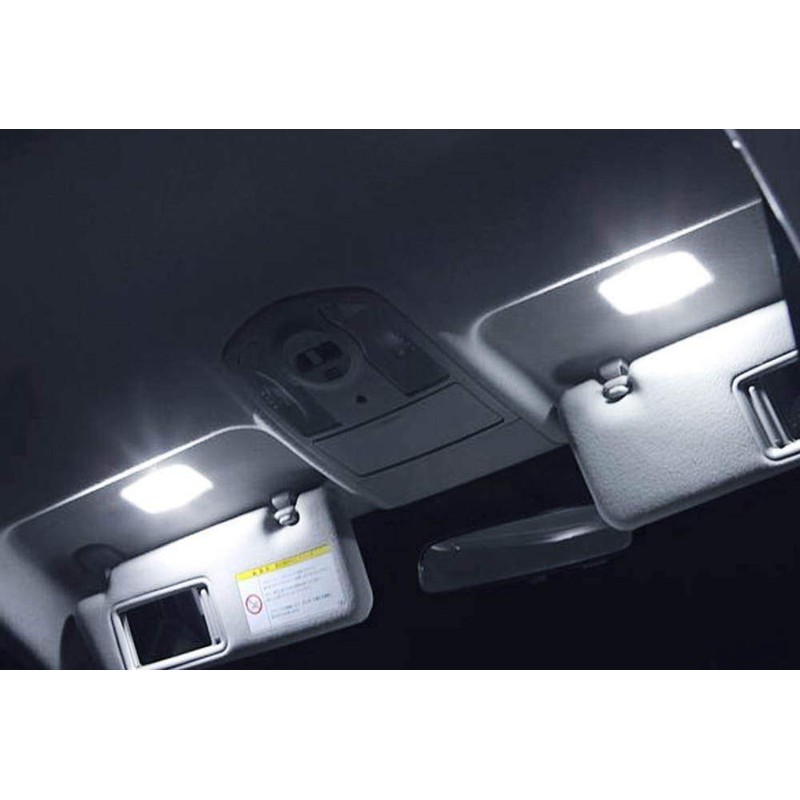 iJDMTOY 4pc White 6-SMD 29mm 6614 LED Replacement Bulbs For