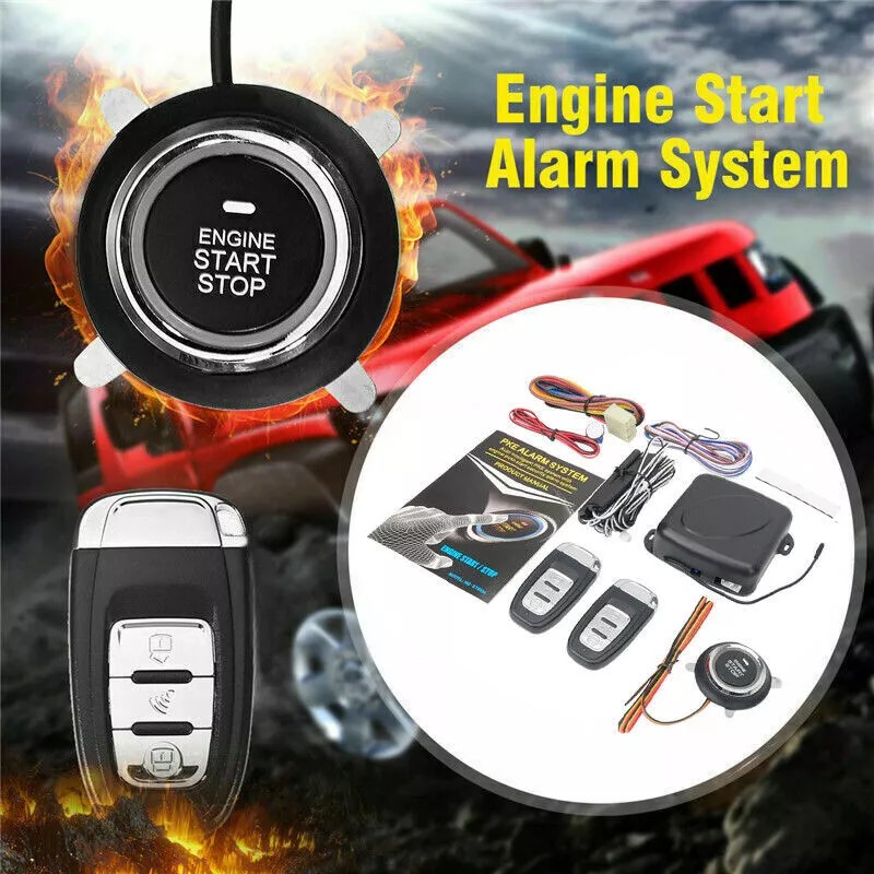 LokoCar Keyless Entry Engine Start Alarm System Push Button Remote