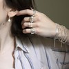 Silverly Sterling Silver Chunky Croissant Dome Ring - 925 Silver