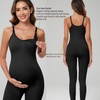 Women's Maternity Nursing Tank Leggings Jumpsuit ，Built-in Bra for Pregnancy