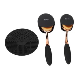 Kit de Brocha Aplicadora Protector Solar Cerdas Suaves con Tapa Protectora y Almohadilla L