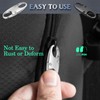 Milifox 4 Pack Zipper Clips Theft Deterrent Double Small Carabiner