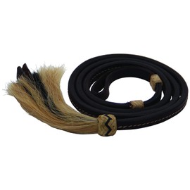 Buffalo Leather Over and Under with Rawhide and Horse Hair Tassel Trim