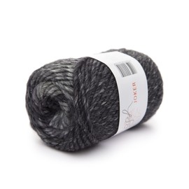 GGH Joker - New Wool blend with colour gradient - 50g ball - suitable for knitting and crocheting Colour 014 - Gray Light Gray Melange