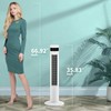 Antarctic Star Tower Fan Portable Floor Fans 85°Oscillating Fan 36''