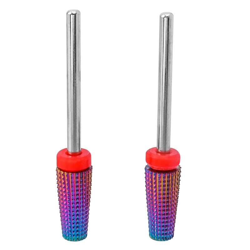 2 punte per fresa per unghie, in carburo di tungsteno,