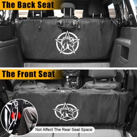 MSIZOY Soft Top Window Organizer Storage Bag Protection Compatible With For Ford Bronco 2021 2022 2023 2024 2025 4 Door Plush Multi-Layer Soft-Top Window Protector Bag（Black）