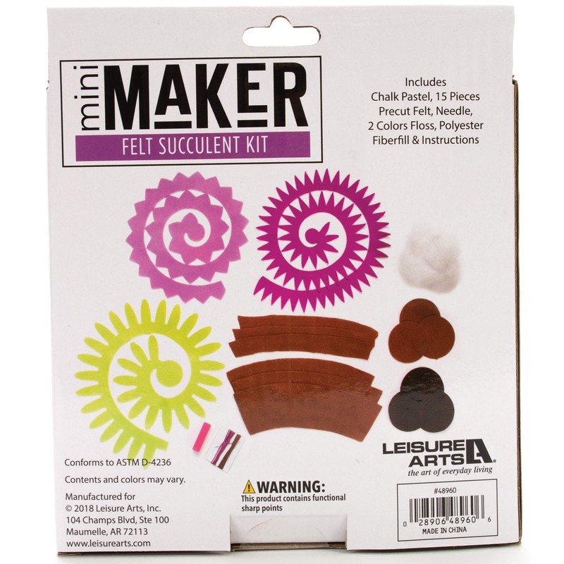 Leisure Arts Mini Maker Felt Kit, Multi