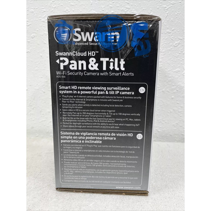 SwannCloud HD Pan & Tilt Wi-Fi Security Camera With Smart