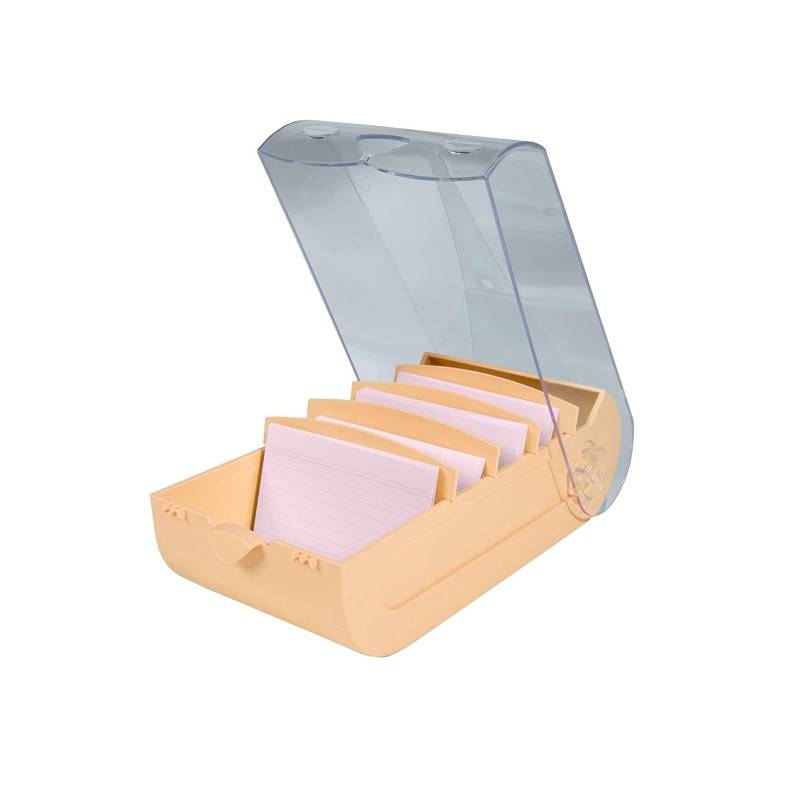 Exacompta Bunnybox 5346123D Flashcard File Coral DIN A7 Landscape Including