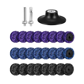 CSD Disc, Grinding Disc, Coarse Cleaning Disc, 50 mm, Cleaning Disc Set, Nylon Fabric Disc, Paint Removal, Rust, Polishing for Angle Grinder (24 Pieces)