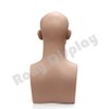 (MZ-H2 X Two pcs) ROXYDISPLAY™ Two Male Mannequin Heads. Color:Fleshtone.