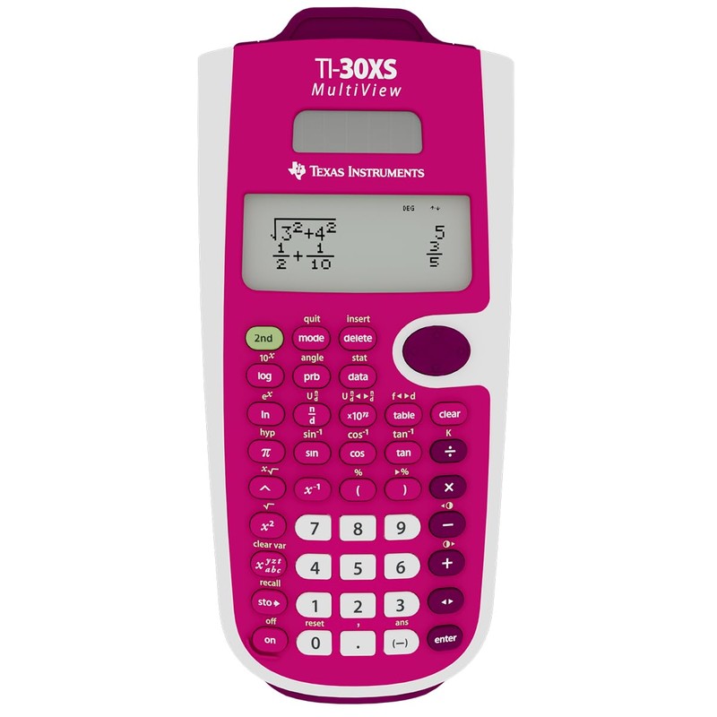 Texas Instruments TI-30XS Multiview Scientific Calculator (Pink)