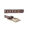 Red Bridge men's leather belt, wide rivet belt, Cowboy Western