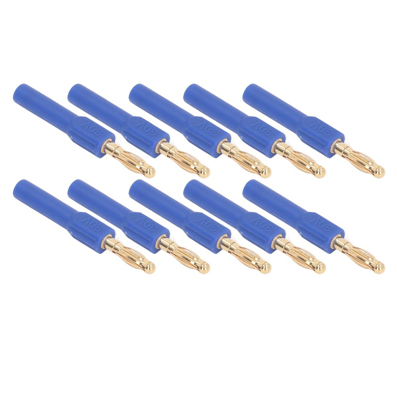 10Pcs Banana Plug 4.0mm Male to 2mm Female Connector 30V