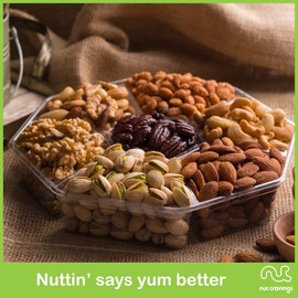 Holiday Christmas Nut Gift Basket, Brown Box (XL Tray 7 Mix) - Xmas Gourmet Food Arrangement Platter Prime Delivery, Birthday Assortment,Healthy Kosher Snack Tray for Families, Women, Men, Adults