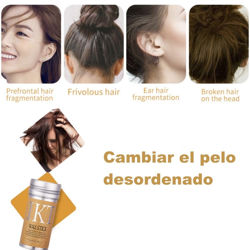 ODNAOIN Barras de cera para peinar el cabello, crema natural