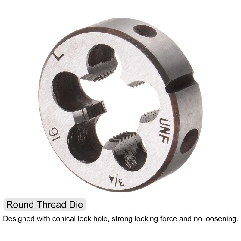 QUARKZMAN 2 Piece Tap and Die Set, 3/4-16 UNF Left