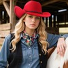 DRESHOW Cowboy Hat for Men Women Classic Western Wide Brim
