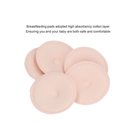 Washable Breast Pads, Reusable Nursing Pad with Waterproof Backing, 10pcs, High Absorbency, Soft Cotton, Breathable, Suitable for Maternity