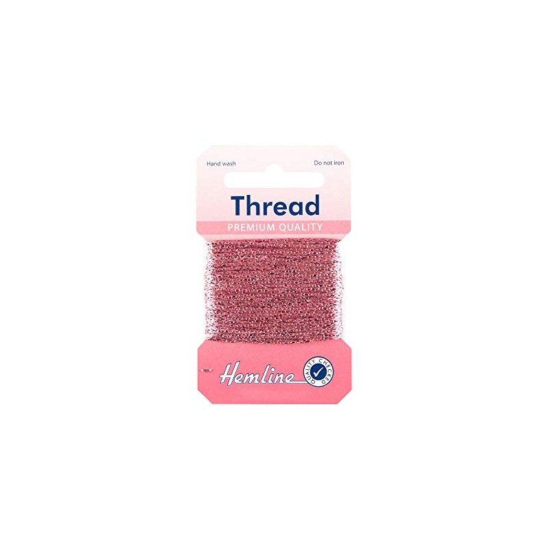Hemline Glitter Thread 10m – 20% Metallic 80% Viscose Sparkly