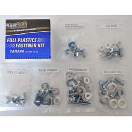 Full Plastics Body Bolt Kit Fits: YAMAHA YZ450F 2010 2011 2012 2013 YZF450 YZ 450F #1013 Complete Factory Matching Hardware for Fenders Fork Guard Seat Shrouds Bushings